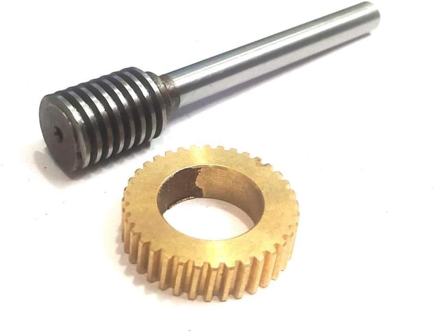 EN31 Alloy Steel Worm & Gunmetal Gear Set (Worm Gear For 4"/ 100 mm Rotary table)