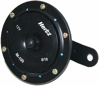 TAURISH Universal Electric Vibrating Black 12 Volt Water Spray Proof Tractor Horn