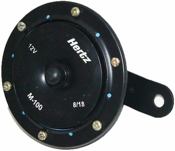TAURISH Universal Electric Vibrating Black 12 Volt Water Spray Proof Tractor Horn