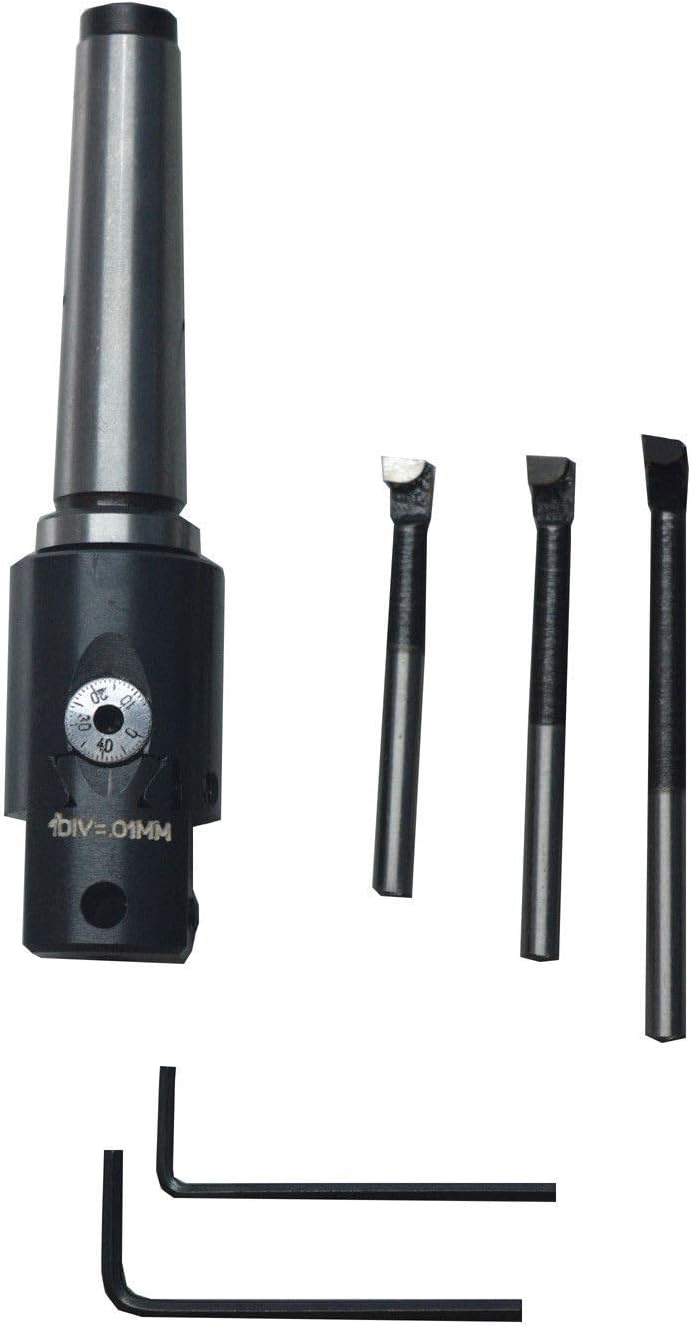 NEW PRECISION BORING HEAD 30 MM WITH MT2 SHANK M10 DRAWBAR - MINI SMALL HEAD 2MT