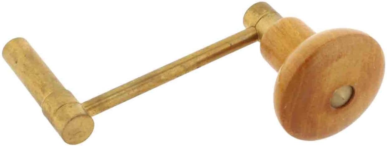 Brass Blessing Lock Key Crank for Grandfather Mainspring Winder - Key Size No. (4)