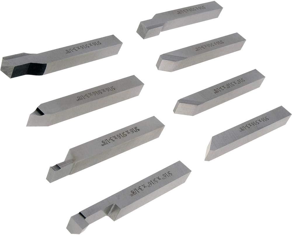 Grizzly H5871 8-Piece HSS 5/16-Inch Mini Too Length Set