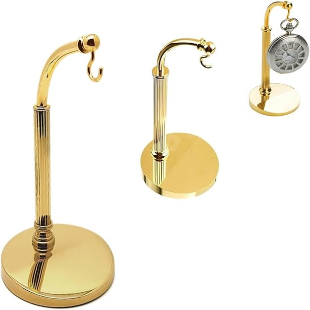 Pocket Watch Stand Half Arch Stand Arched Holder Display Gold Tool (Watch Not Included)