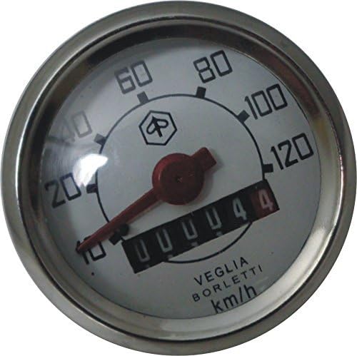 RS Vintage Parts RSV-B018FVKA8W-01396 Motorcycle Parts A73 Speedometer 0-120 Kph Vespa V50 V90 V100