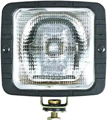TAURISH Halogen Glass Work Lamp+Bulb For JCB Trailer John Deere 'Massey Ferguson'
