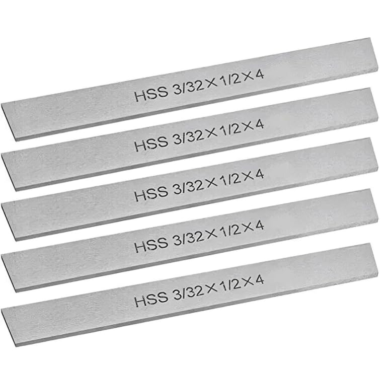 TAURISH 5X Cut Off Blade (3/32" x 1/2" x 4") M2 Grade HSS Hardened & Ground Parting Tool