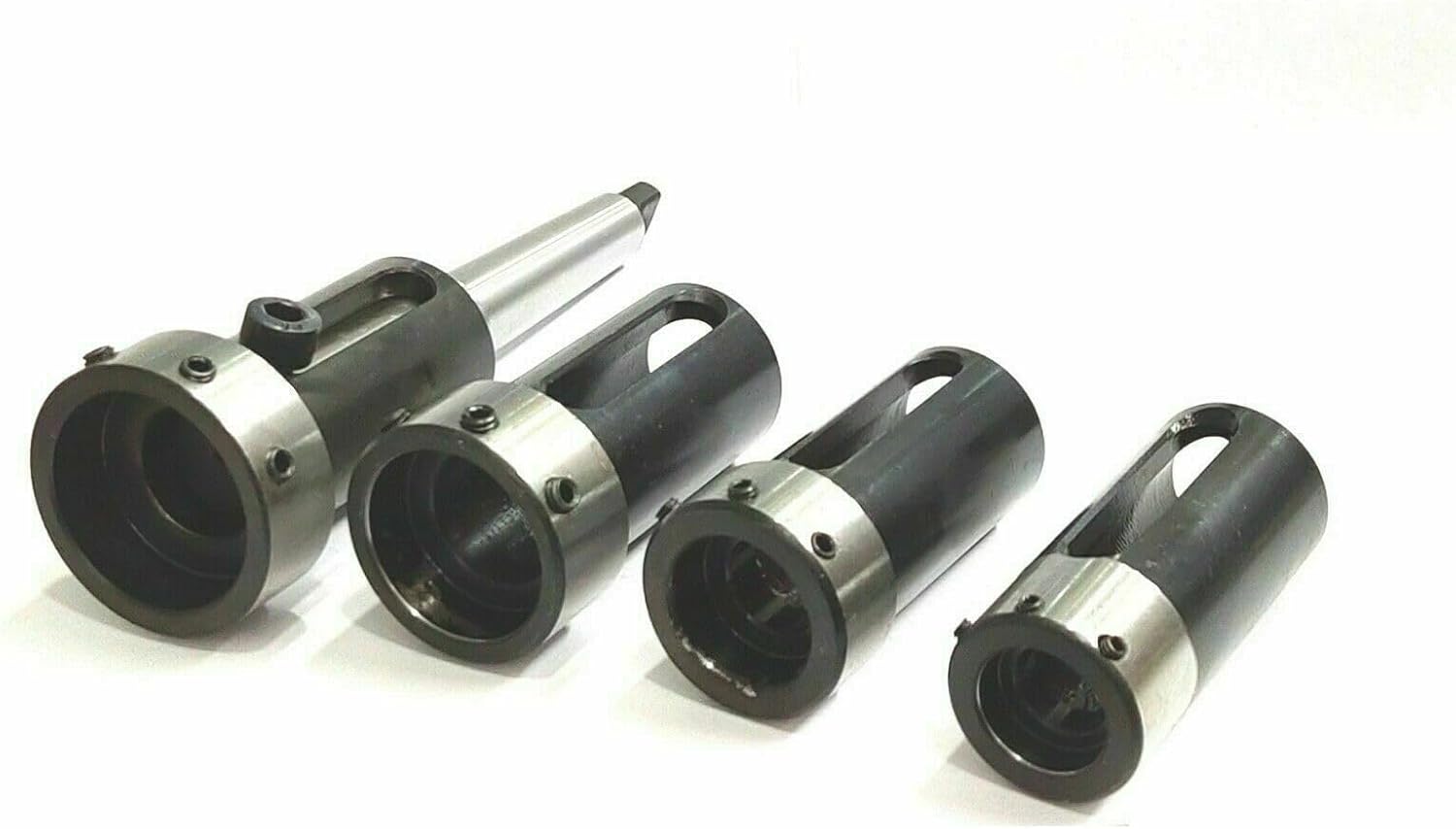 TAURISH Floating Tailstock Die Holder Set MT-2 Threading & Tapping for Lathe – Includes 65mm Chuck, M14 x 1 Thread, Hardened Shank, and Precision Ground 2MT Morse Taper