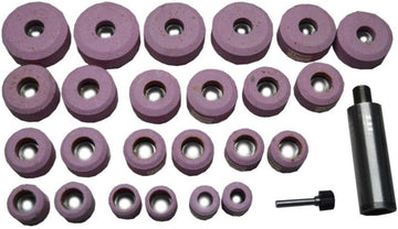 AI Sioux Valve Seat Grinding Stones Kit 24 Pcs + Holder 11/16" BB Set