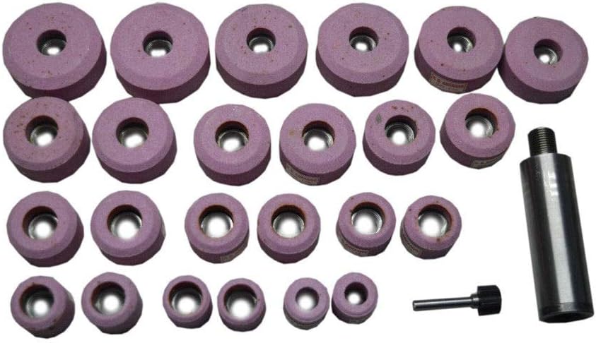 AI Sioux Valve Seat Grinding Stones Kit 24 Pcs + Holder 11/16" BB Set