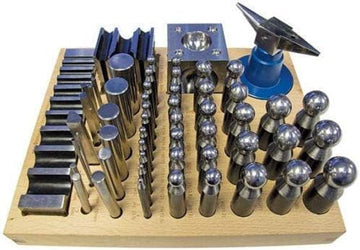 56pc Jumbo Doming Block Swage Punch Set Made Of Steel Dapping Die Jewellers Tool