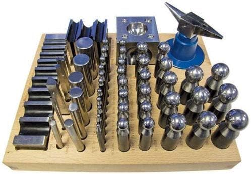 56pc Jumbo Doming Block Swage Punch Set Made Of Steel Dapping Die Jewellers Tool