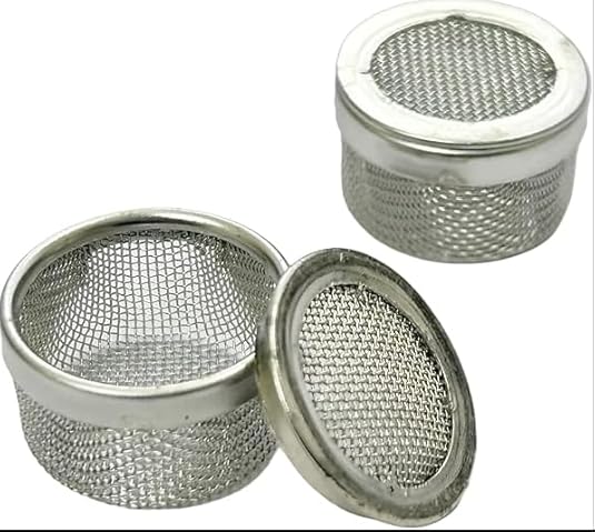 TAURISH 10pc Set Mini Steel Ultrasonic Cleaning Basket Parts Holder Mesh Watch Tool 20mm