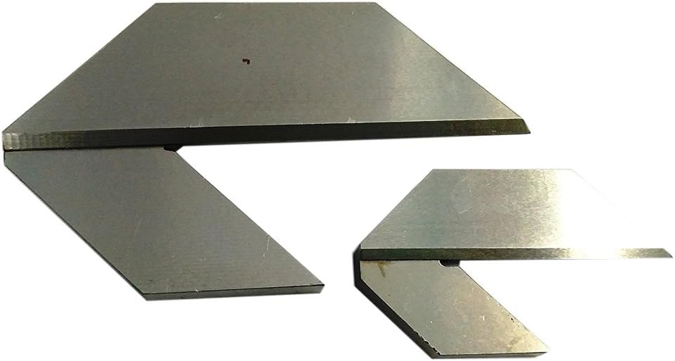 AI 1/2" & 3" Centering Square Finder Set - CTR1 & CTR3, 2-Piece Set, Grey, Tool Steel, Single piece steel construction, 3" length