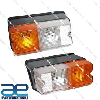 TAURISH Front Left Right Side Indicator Flasher Parking Light Pair For Tractor