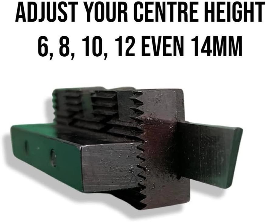Adjustable Center Height Parting Cut Off Tool Holders for Metal Lathe Machines Shank 10 mm, Blade 1/2" Wide