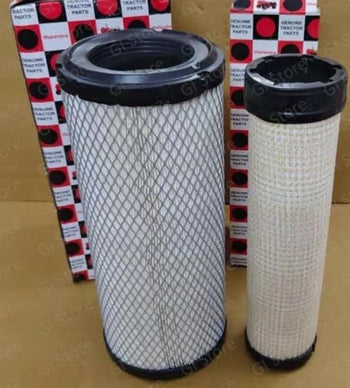 TAURISH Air Filters Outer Inner for Mahindra Tractor 6065 6075 006019167C1 006019168C1
