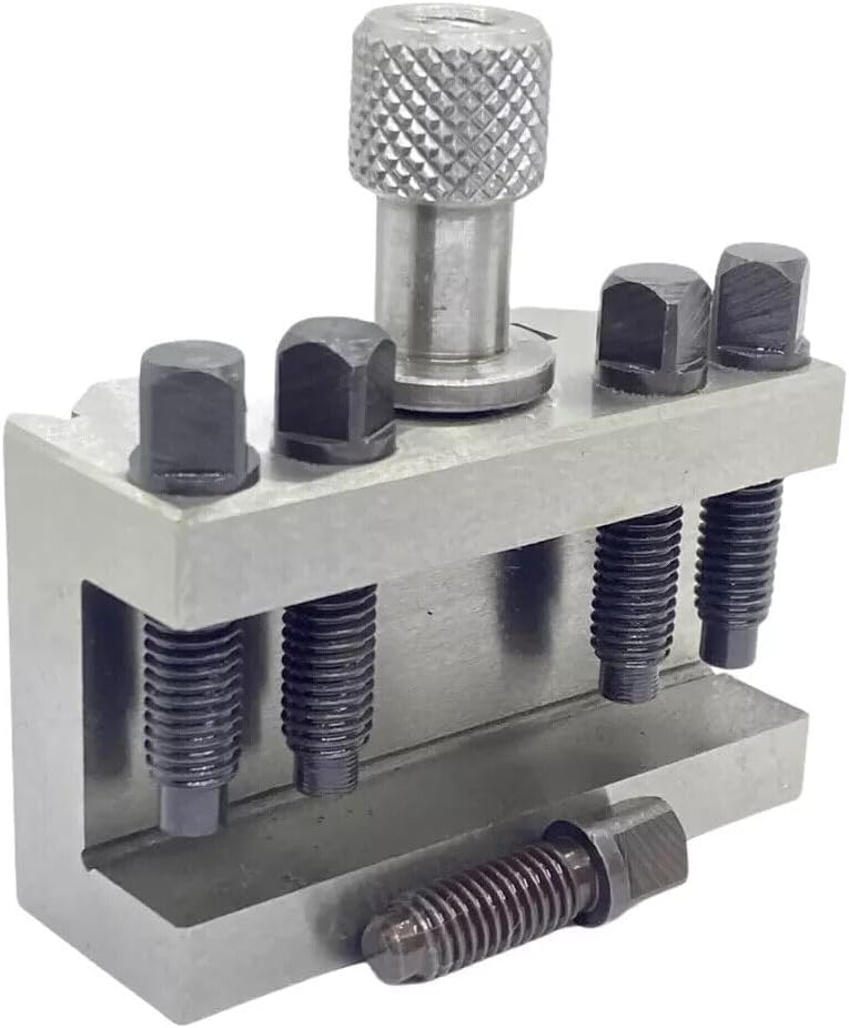 TAURISH Quick Change Toolpost T-63 Standard Holder (2pcs) - Suitable for Boxford, Harrison, Colchester, Chipmasters, Bantams, 24mm Tool Capacity, Hardened