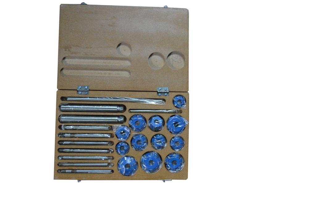 AI Valve Seat Cutter Set 24 Pcs Carbide Tipped Chevy Ford Cleveland Gmc
