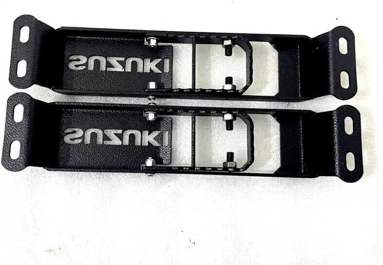 TAURISH for Suzuki Samurai Sierra Gypsy Door Hinge Step Foot Peg Metal Foldable Black