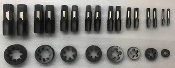 TAURISH BSP British Standard Pipe BSPP Parallel Tap and Die Set 8 Sizes 1/8" To 1"