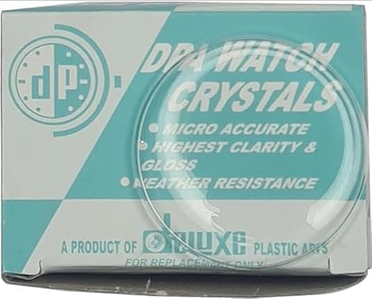 TAURISH Assortment High Dome Plastic Deluxe Watch Crystals 250 Pieces Size 27.8mm-32.4mm