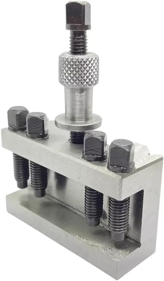 TAURISH Quick Change Toolpost T-63 Standard Holder (2pcs) - Suitable for Boxford, Harrison, Colchester, Chipmasters, Bantams, 24mm Tool Capacity, Hardened