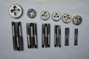 TAP DIE SET METRIC MM CARBON STEEL M3 M4 M5 M6 M8 M10 M12-6 SIZE TAPS AND DIES