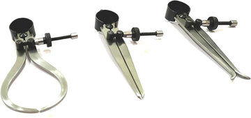TAURISH 3 Pieces Spring Caliper Set - Inside, Outside & Divider 10" Inch / 250 mm - Measuring Tool, Workshop, Tool Room