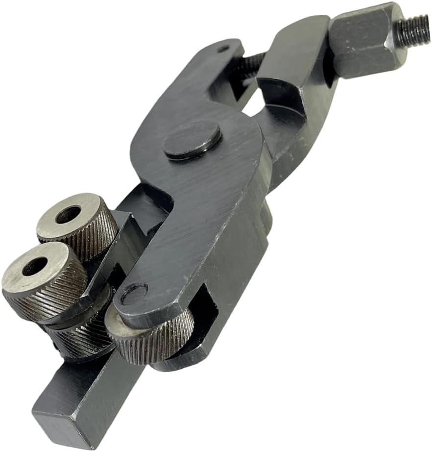 TAURISH 1/2" Quick Action Scissor Type Knurling Tool Holder - Capacity 1/16" to 2-1/4" with 2 Extra Knurls - Hardened Steel Knurls for Longer Life, Fast Set-Up, Clean Knurling Pattern