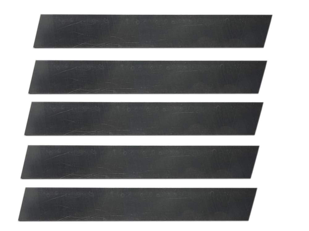 Set of 5 HSS Blades 3/32" x 5/8" (Wide) x 5" (Long) for Lathe Parting Cut Off & Tool Holders - Hard & Ground M2
