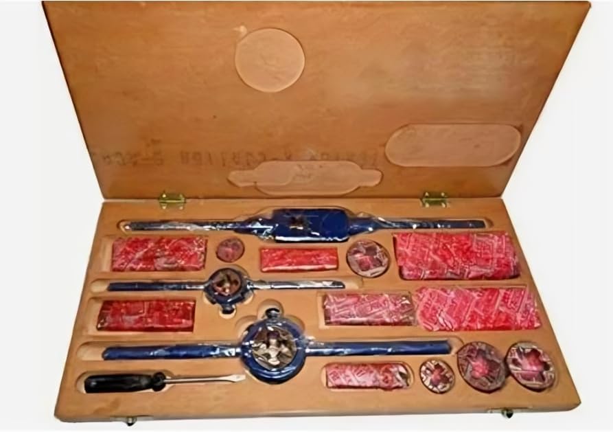Taurish Complete Box Taps Set & Round Die 1/8 To 1" Bsp