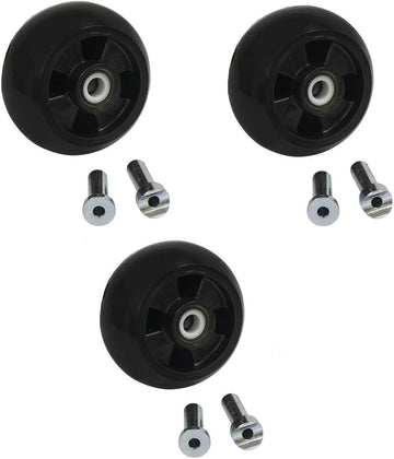 3pk Plastic Deck Wheel Kits Fits John Deere 48" 54" 60" 72" Lawn Mowers AM125172
