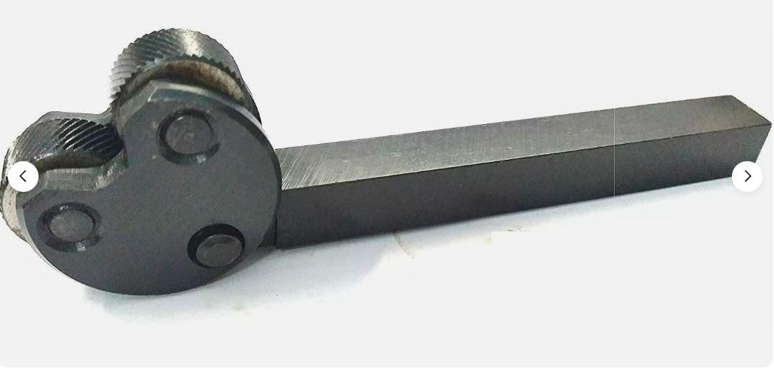 Taurish Precision KNURLING Tool Pivot Head Diamond Medium Pitch Pattern 1/2" SQ. Shank