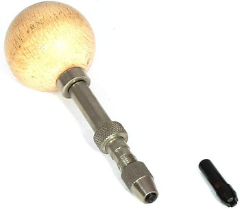 TAURISH Jewelry Wood Working Tool Wood Ball Head Pin Vise Hand Chuck 0-2.5 mm Capacity Collets