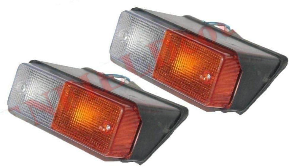 TAURISH Pair Side Light Set 7" X 2" Lighting System Fits 'John Deere' Tractor