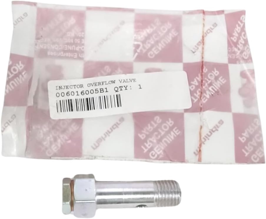 Fuel Injector Overflow Valve Fit for Mahindra Tractor Part Number 006016005B1 Diesel Return Line Valve
