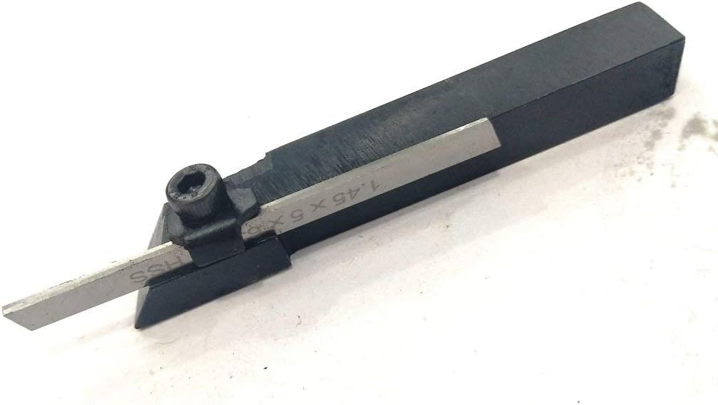 TAURISH Set of 3 Mini Lathe Cut off Parting Tool Holders 6,8 & 10 mm Shanks with HSS Blades