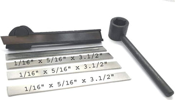 Lathe Parting Tool Holder With 5pc HSS Blade 1/16" x 5/16" x 3.1/2"