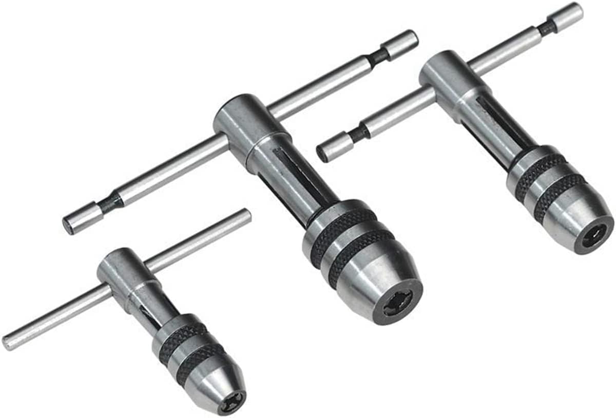 Adjustable T-Handle Tap Wrench Set – 3 Piece M1-M4 / M4-M8 / M6-M12