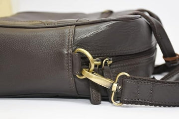 Genuine Handmade Leather Messenger Crossbody Bag for Men(Brown Color) Travel Messenger Laptop Briefcase Bag. Gifts for Men