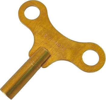 TAURISH Brass Clock Winding Key Mainspring Winder No 12 Size 5.25 mm | Brass Replacement Clock for Wind Clocks | Brass Butterfly Clock Key Winder for Winding Clocks
