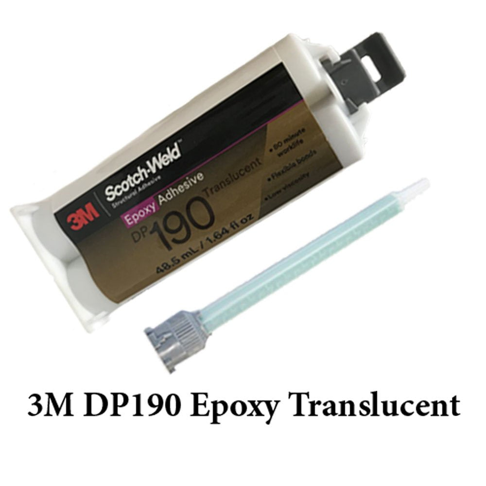 3M ScotchWeld DP190 Translucent Epoxy Adhesive (50ml/1.7oz 12-Pack)