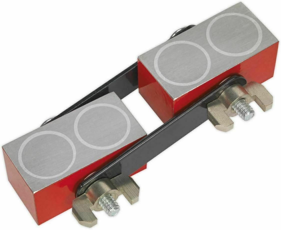 TAURISH Magnetic Adjustable Welding Clamp Link 2-1/4" x 1" x 1" Magnetic Adjustable Links for Sheet Metal Work, Welding, Brazing, Toolroom & Workshop Applications