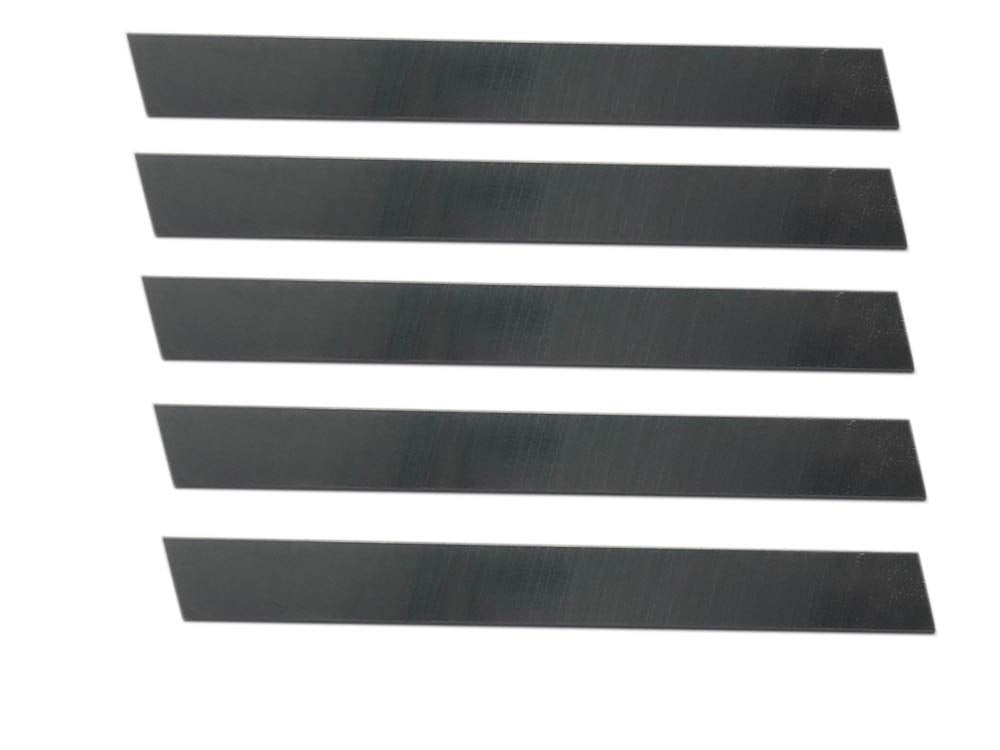Set of 5 HSS Blades 3/32" x 1/2" (Wide) x 4" (Long) for Lathe Parting Cut Off & Tool Holders - Hard & Ground M2