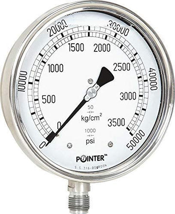 AI High Pressure Gauge Dual Scale 0-3500 Bar /0-50000 Psi Ideal For Common Rail New
