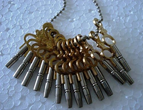 Brass Blessing Universal 14pc Pocket Watch Key Set from (5022)