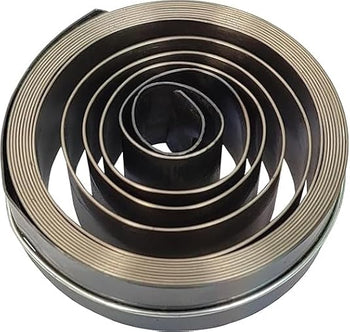 TAURISH Mainspring for German & English Clocks, Hole End (Size: 22.00 x 0.45 x 2000mm), Black