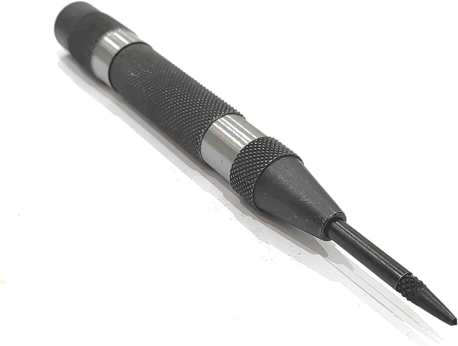 A.D. International Automatic Center Punch with Replaceable Hardened Steel Tip (Medium Duty)