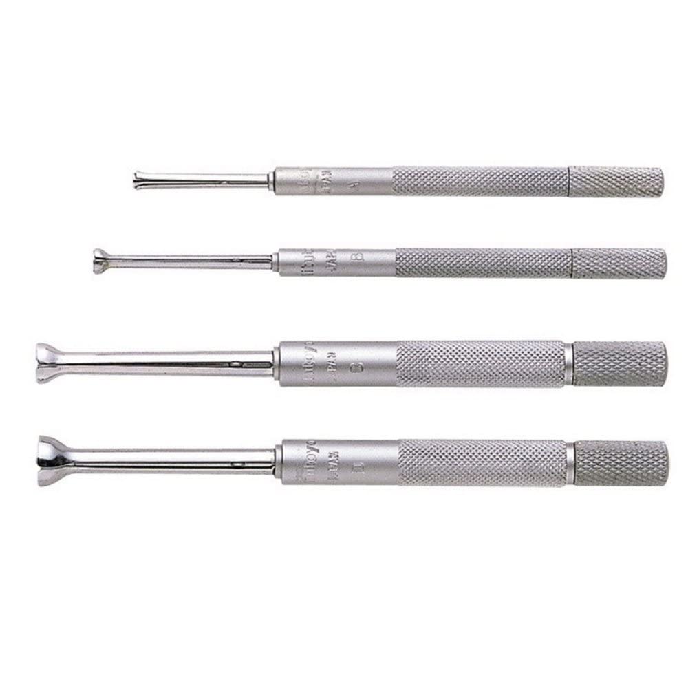 Mitutoyo 154-901, 1/8" to 1/2", 4 Piece Small Hole Gage Set