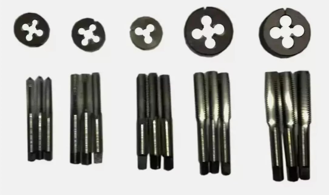 Taurish Taurish Tap Die Set Bscy Cycle 26 Tpi Thread - 1/4"To 1/2" 5 Sizes Taps & Dies